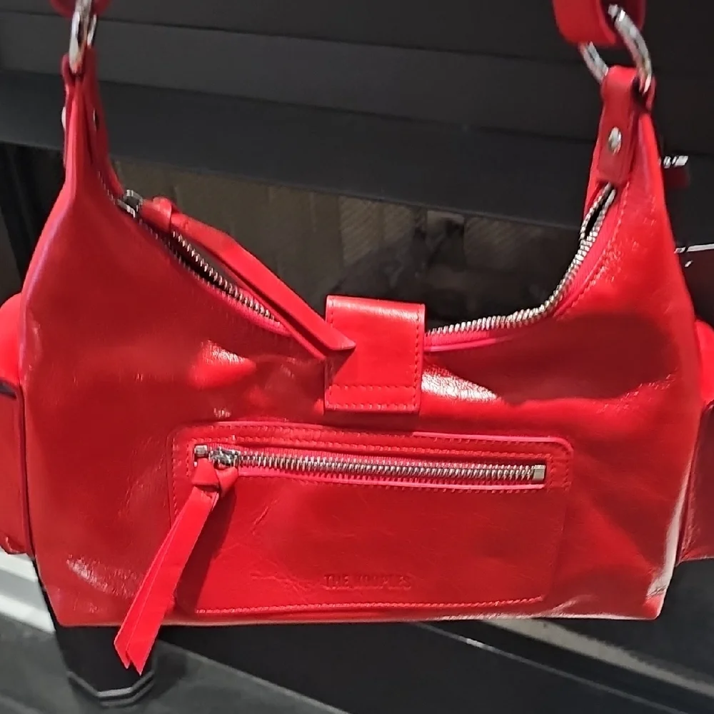 The Kooples Vibrant Red Shoulder Bag